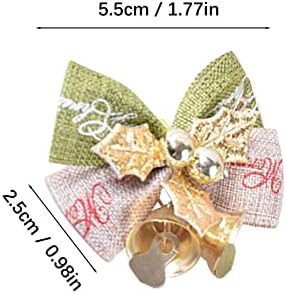 Noel Ağacı Kelebek Kravat Demir Çan Dekorasyon Noel Mini Çan Kristal Sincap Süsleme