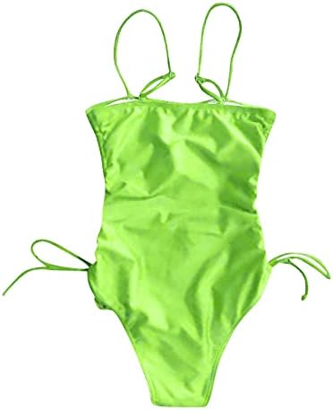 Seksi Şeffaf Bikini Mayo Kadınlar Tek Parça Takım Elbise Bikini Mayo Seti Banyo Bandaj Yastıklı İtme Pembe Seksi