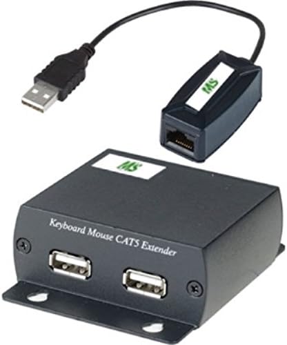 984 fit / 300 Metreye kadar CAT5 Kablosuyla MS USB1.1 Klavye ve Fare Genişletici