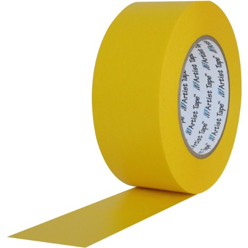 ProTapes Sanatçı Bant Flatback Yazdırılabilir Kağıt Tahtası veya Konsol Bandı, 60 yds Uzunluk x 2 Genişlik, Sarı (24'lü