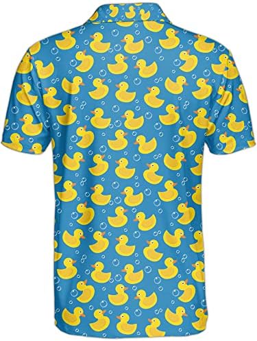 Lalohu Hawaiian polo gömlekler Erkekler için Toucan havai gömleği Vahşi golf tişörtü Erkekler için Komik golf tişörtü