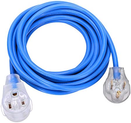 Kaynakçı Uzatma Kablosu, ETL Onaylı Ağır Hizmet Tipi 25 Fit 6-50 Nema R Fişli Işıklı Kaynak Kablosu