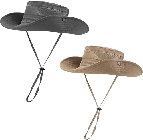 ROSDKCRU güneş şapkaları Erkekler için geniş şapka Kadın Plaj Balıkçılık Açık Yaz Safari Boonie Şapka UPF 50 + Güneş