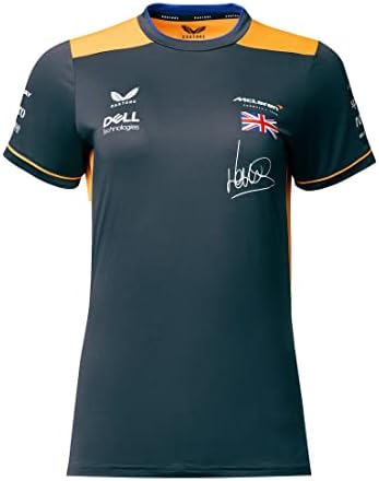 McLaren F1 kadın 2022 Lando Norris Takımı Çoğaltma Kurulum T-Shirt