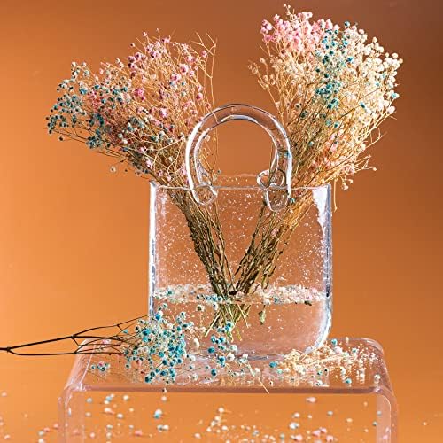 Çiçekler için Cam Çanta Vazo, Benzersiz Çiçek Vazo, El Yapımı Vazolar Güzel Kabarcıklar içerir,Çiçek Vazoları,Ev Dekorasyonu,
