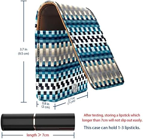 ORYUEKAN Makyaj ruj kutusu ruj çantası ayna ile taşınabilir ruj çanta dudak parlatıcısı depolama organizatör, Modern