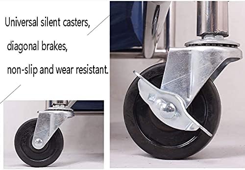 NEOCHY Hareketli Arabaları, Ev Servis Arabası Çamaşır Sepeti Sıralayıcılar Tekerlekli Tekerlekli Arabası-Torbalı Taşınabilir