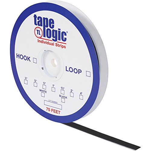 Kutular Fast Tape Logic® Bireysel Bant Şeritleri, Kanca, 1 x 75', Beyaz (1'li Paket)