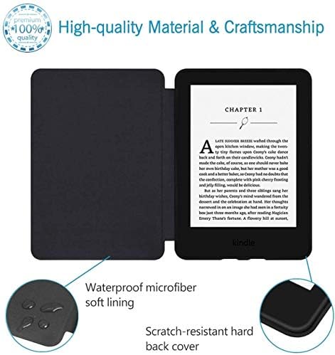 YÜCE Kindle Oasis Çapraz Doku Kılıf - Premium PU Deri Akıllı Su Geçirmez Kapak için Otomatik Uyku Wake Özelliği ile
