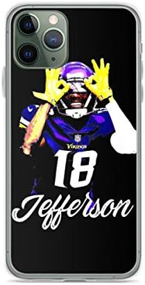 Justin Jefferson Vikings Futbol Telefon Kılıfı iPhone ile Uyumlu 12 11 X Xs Xr 8 7 6 6s Artı Pro Max Samsung Galaxy