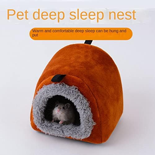 PetPhindU Sıçan Hamster Sıcak Yatak Ev Yastık Hamster Yatak Hamster Aksesuarları Hamster Hideout Sıcak Uyku Yuva Yatak