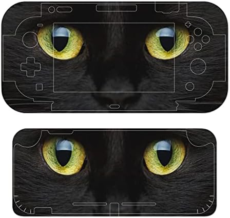 Sarı Gözlü Siyah Kedi Çıkartmalar koruyucu film Sticker Kişiselleştirilmiş Tam sargı çıkartma Nintendo Anahtarı ile