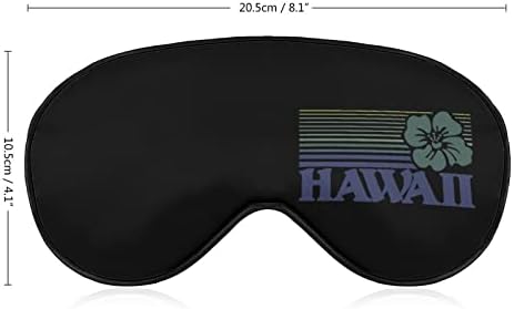 Hawaii Uyku Maskesi Ayarlanabilir Kayış ile Yumuşak Göz Kapağı Karartma Körü Körüne Seyahat Relax Şekerleme