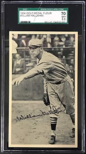 1934 Altın Madalya Unu William Hallahan SGC 5.5-Beyzbol Slabbed Vintage Kartlar