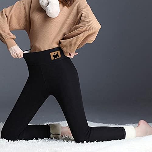 Çizgili Tayt Kadınlar için Kış Yüksek Belli Ekose Baskı Yoga Pantolon Artı Boyutu Sıkı Yumuşak Kış Sıcak Termal Pantolon