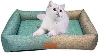 Kendinden ısınma kedi yatak-Pet keten kulübesi köpek kedi evi yatak 3 küçük orta yavru köpek kedi Pet ev kaynağı