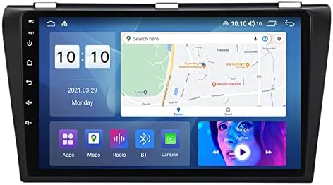 Android 10.0 GPS Navigasyon Stereo Radyo 9 İnç Dokunmatik Ekran Multimedya Oynatıcı, Mazda 3 2004-09 için Destek Bluetooth