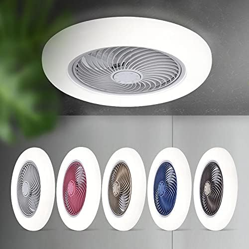 ChezMax Avrupa Tarzı Modern LED Fan Görünmez Yaprak Ultra İnce Tavan lambası karartma Uzaktan Kumanda Yatak Odası