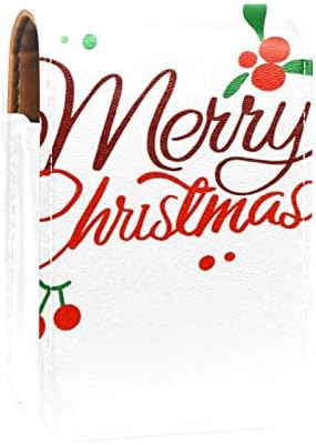 ORYUEKAN Ruj Kılıfı, Sevimli Taşınabilir Makyaj Çantası kozmetik torbası, Ruj Tutucu Makyaj Organizatör, Merry Christmas