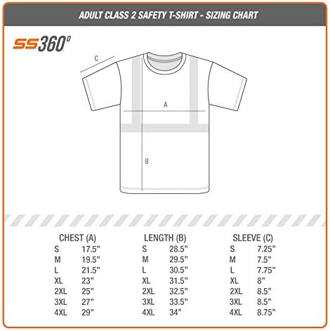 SafetyShirtz SS360 ANSI Sınıf 2 Güvenlik Tee