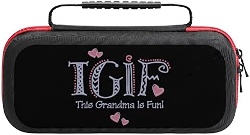 TGIF Büyükanne WHT Anahtarı Taşıma Çantası Koruyucu Sert Kabuk Taşınabilir Seyahat Kılıfı ile 20 Oyun Kartuşu