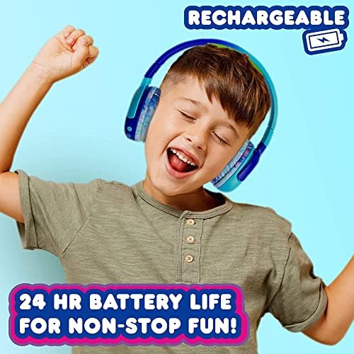 Kidz Bop Çocuklar için Bluetooth Kulaklıklar / Yüksek Çözünürlüklü Mikrofon ve Hoparlörler / 94dB Ses Sınırlayıcı