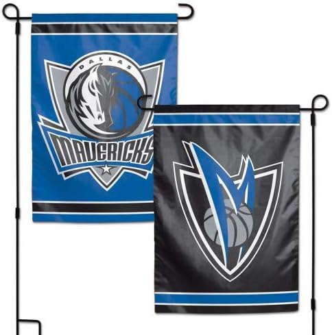 WinCraft NBA Dallas Mavericks Flag12x18 Bahçe Tarzı 2 Taraflı Bayrak, Takım Renkleri, Bir Boyut