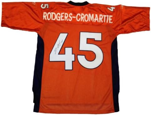 Dominique Rodgers - Cromartie İmzalı Denver Broncos Turuncu Forma W/KANITI, Dominique'in Bizim için İmzaladığı Resim,