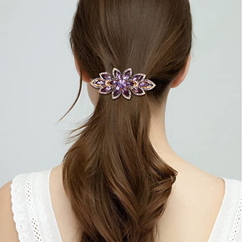 HİÇ İNANÇ Gelin Parti Saç Tokası Klip, muhteşem Markiz Rhinestone Kristal Çiçek Yaprak saç aksesuarları Kadınlar için