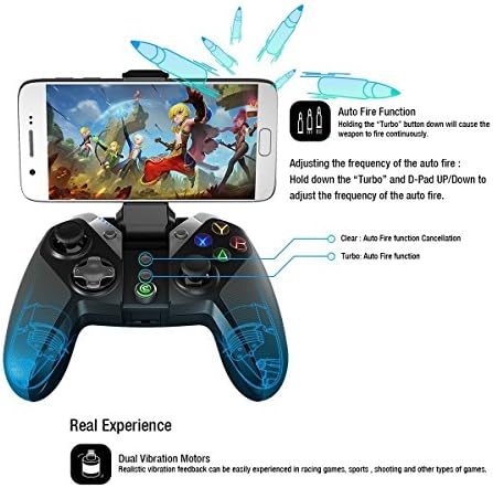 GameSir G4s Bluetooth Kablosuz Oyun Denetleyicisi için Android / Windows / VR (Yenilendi)