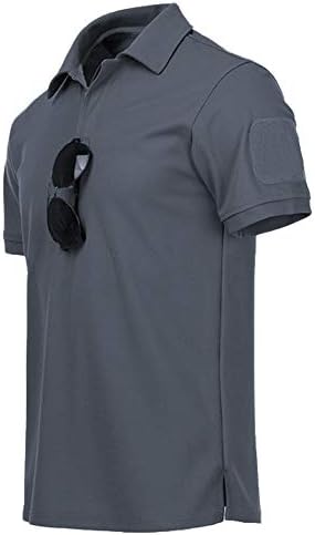 GEEK aydınlatma Erkek Polo Gömlek Ter Emici Serin Kısa Kollu Spor Golf Açık T-Shirt