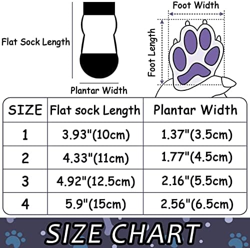 Küçük Orta Büyük Köpekler için Udebohe Köpek Çorapları (4 Adet), Yumuşak Nefes Alabilen Sevimli Kaymaz Köpek Pençesi