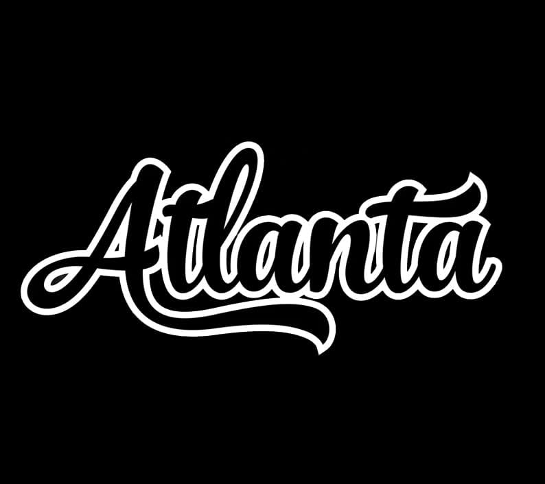10 Şönil ve İşlemeli Atlanta İfadeler Demir-on Patch