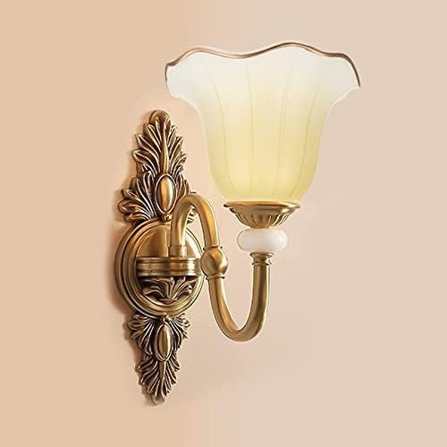 Cam Abajur Çan Gölge aydınlatma armatürü Değiştirme Çiçek Buzlu Vintage Tarzı Lamba Kapağı Masa Abajur Yatak Odası