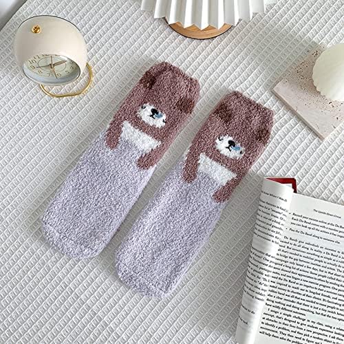 Bayan komik çoraplar Eğlenceli Rahat Sevimli Unisex Funky Çorap Sevimli Hayvanlar Severler Çorap Pamuk Ekip Desenli