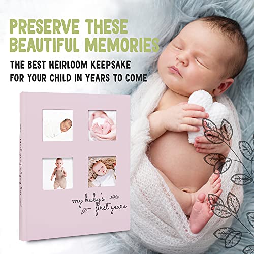 KeaBabies 4'lü Mürekkepsiz El ve Ayak İzi Seti ve Bebek Anı Defteri ilk 5 Yıl Dergisi-Bebek El ve Ayak İzleri için
