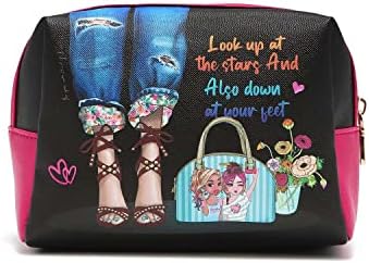 KADER NİCOLE LEE kozmetik torbası Makyaj Fermuarlı Çanta Tuvalet Aksesuarları Çanta Seyahat Eko Deri Kadın Kızlar