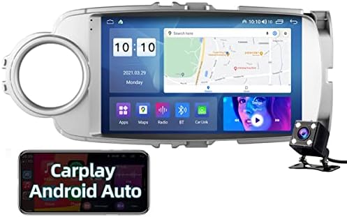 FBKPHSS Android 10 Araba Eğlence Multimedya Radyo Toyota içinaris 2012-2017 ile 9 İnç Ekran Desteği GPS Navigasyon