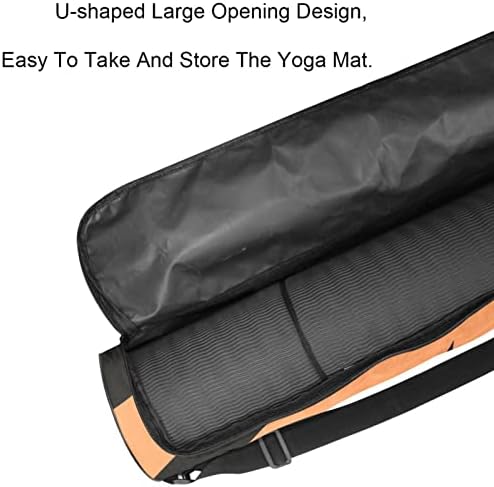 RATGDN Yoga Mat Çantası, Kaplan Çizgili Baskı egzersiz yoga matı Taşıyıcı Tam Zip Yoga Mat Taşıma Çantası Ayarlanabilir