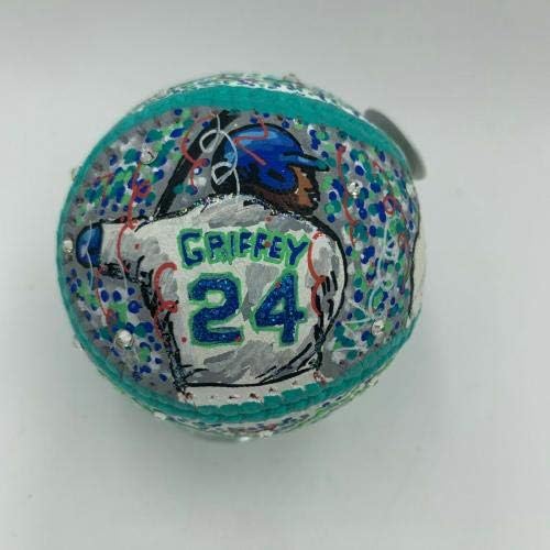 Ken Griffey Jr. İmzalı Charles Fazzino El Boyalı Pop Art Beyzbol Steiner COA İmzalı MLB Sanatı