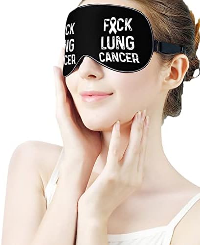 FunnyStar Lanet Akciğer Kanseri Yumuşak Uyku Maskesi Göz Kapağı Uyku Körü Körüne Mükemmel Blokları ışık Ayarlanabilir