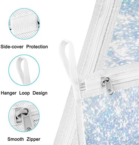 Flradish Mavi Glitter Sequins file çamaşır torbası Çamaşır Çamaşır Makinesi Çantası Seyahat Organizatör Kullanımlık