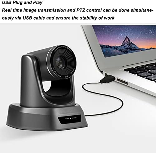 USB PTZ Kamera, Dönebilen Lensli 3X Optik Zoom Full HD 1080P Dönebilen Video Konferans Kamerası, iş toplantısı için