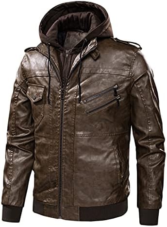 ADSSDQ Kışlık Mont Erkekler İçin, Uzun Kollu Egzersiz Ceket Erkek Artı Boyutu Kış Vintage Hoodies Fit Kazak Thick6