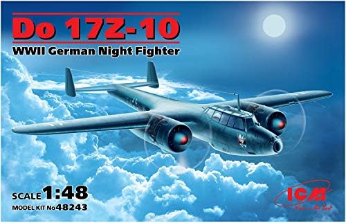ICM Modelleri Dornier Do17Z-10 İKINCI dünya savaşı Alman Gece Avcı model seti (1/48 Ölçekli)
