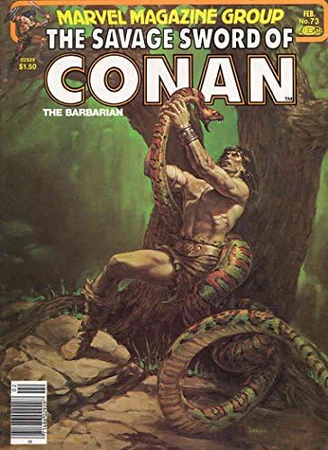 Conan'ın Vahşi Kılıcı 73 (Gazete Bayii) FN; Marvel çizgi romanı