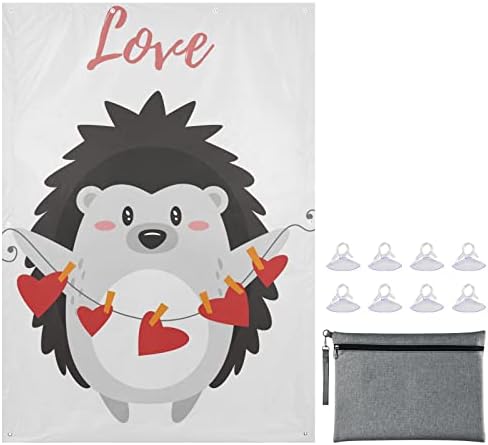 Vantuzlu MCHİVER Valentine Kirpi Karartma Perdeleri Pencereler için Taşınabilir Karartma Perdeleri Çocuklar için Pencereler