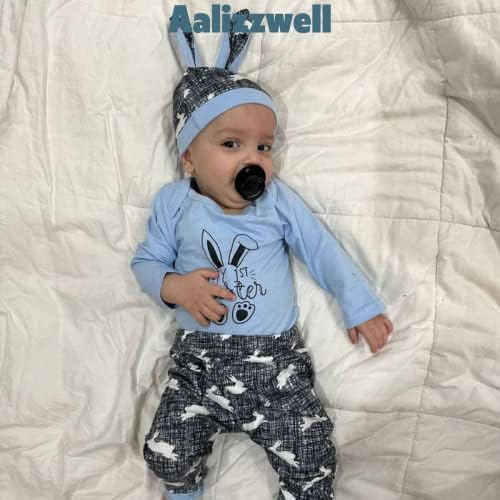 Aalizzwell Nötr Yenidoğan Bebek Bebek Paskalya Kıyafeti ile şapka saç bandı