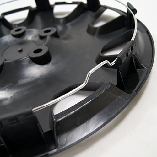 TuningPros WC-15-721-B 15 İnç Pop On Tipi Geliştirilmiş Jant Kapağı Tekerlek Cilt Kapağı Mat Siyah 4'lü Set