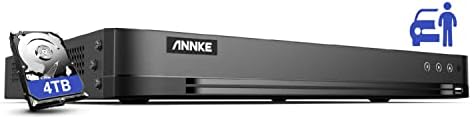 ANNKE 32 Kanallı H. 265+ Güvenlik AI DVR NVR Kaydedici, insan/Araç Algılama, HDMI Çıkışlı 5'i 1 arada 1080P Gözetim